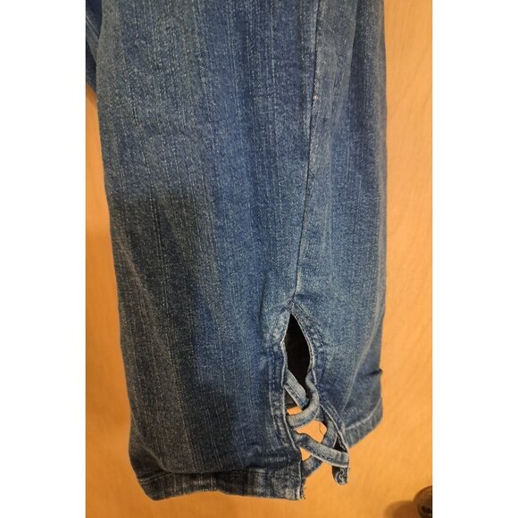 Croft & Barrow Women's Capri Jeans Blue Denim Stretch Waist Pull On Casual XL - Picture 3 of 14
